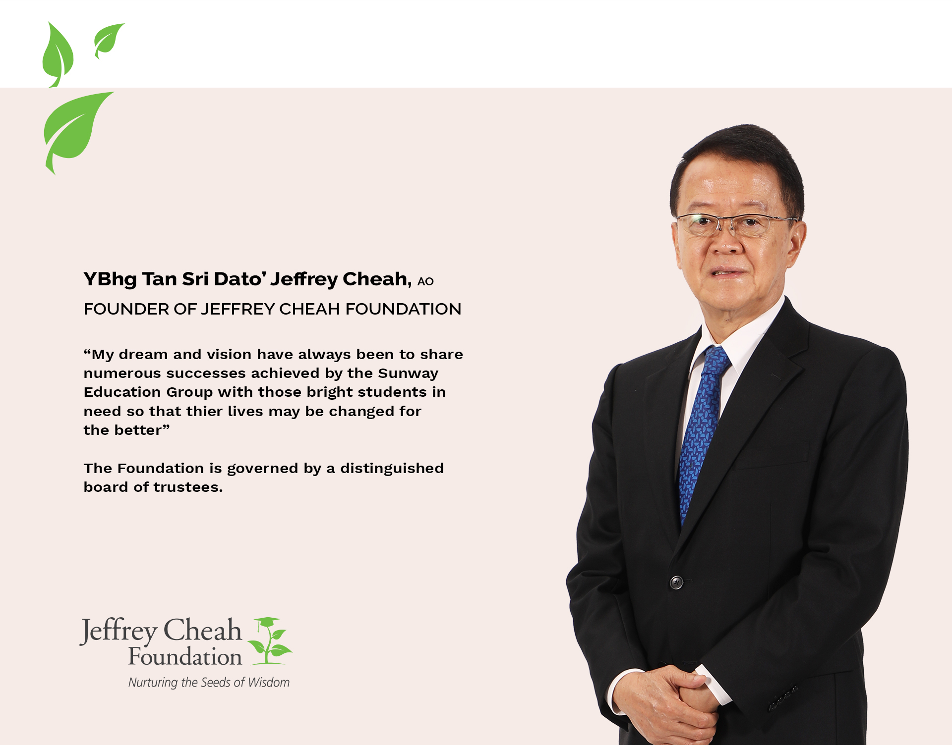 Words of wisdom by Tan Sri Jeffrey